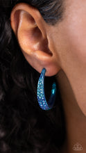 Load image into Gallery viewer, Obsessed with Ombré - Blue (Rhinestone) Earring
