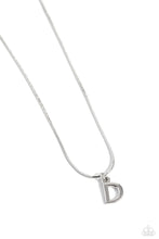 Load image into Gallery viewer, Seize the Initial - Silver - D Necklace
