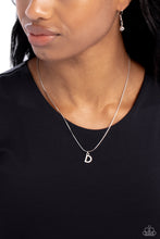 Load image into Gallery viewer, Seize the Initial - Silver - D Necklace
