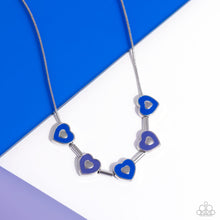 Load image into Gallery viewer, ECLECTIC Heart - Blue (Heart) Necklace