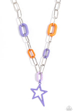 Load image into Gallery viewer, Stargazing Show - Purple (Multi Star) Necklace