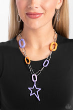 Load image into Gallery viewer, Stargazing Show - Purple (Multi Star) Necklace