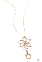 Load image into Gallery viewer, Flowering Fame - Gold (Petal) Lanyard Necklace