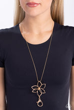 Load image into Gallery viewer, Flowering Fame - Gold (Petal) Lanyard Necklace