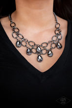 Load image into Gallery viewer, Show-Stopping Shimmer Black Necklace freeshipping - JewLz4u Gemstone Gallery