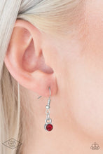 Load image into Gallery viewer, Heartless Heiress - Red Rhinestone (Silver Heart) Necklace freeshipping - JewLz4u Gemstone Gallery