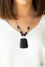 Load image into Gallery viewer, Sandstone Oasis Black Necklace freeshipping - JewLz4u Gemstone Gallery