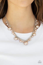 Load image into Gallery viewer, Uptown Pearls Brown Necklace freeshipping - JewLz4u Gemstone Gallery