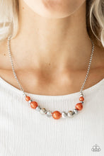 Load image into Gallery viewer, The Big-Leaguer - Orange Necklace freeshipping - JewLz4u Gemstone Gallery