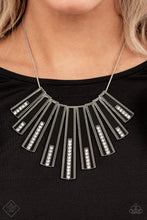 Load image into Gallery viewer, Fan-tastically Deco Black Necklace (FFA-0921) freeshipping - JewLz4u Gemstone Gallery
