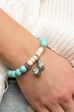 Load image into Gallery viewer, ?Bold Butterfly - Blue (Turquoise) Bracelet (SSF-0123)
