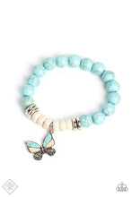 Load image into Gallery viewer, ?Bold Butterfly - Blue (Turquoise) Bracelet (SSF-0123)