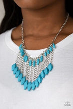 Load image into Gallery viewer, Venturous Vibes Blue Necklace freeshipping - JewLz4u Gemstone Gallery