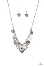 Load image into Gallery viewer, Grow Love - White (Silver Heart) Necklace freeshipping - JewLz4u Gemstone Gallery
