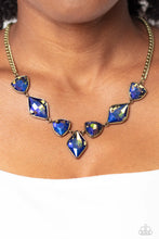 Load image into Gallery viewer, Glittering Geometrics - Brass Necklace