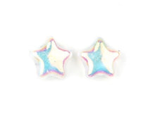 Load image into Gallery viewer, Starlet Shimmer Iridescent Star Earring freeshipping - JewLz4u Gemstone Gallery
