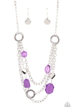 Load image into Gallery viewer, Oceanside Spa - Purple Necklace