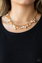 Load image into Gallery viewer, Downstage Dazzle Gold Necklace freeshipping - JewLz4u Gemstone Gallery