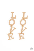 Load image into Gallery viewer, L-O-V-E - Gold Post Earring