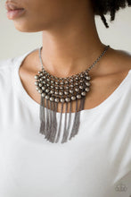 Load image into Gallery viewer, DIVA-de and Rule Black (Gunmetal) Necklace freeshipping - JewLz4u Gemstone Gallery