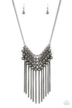 Load image into Gallery viewer, DIVA-de and Rule Black (Gunmetal) Necklace freeshipping - JewLz4u Gemstone Gallery