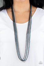 Load image into Gallery viewer, Colorful Calamity - Blue Necklace freeshipping - JewLz4u Gemstone Gallery