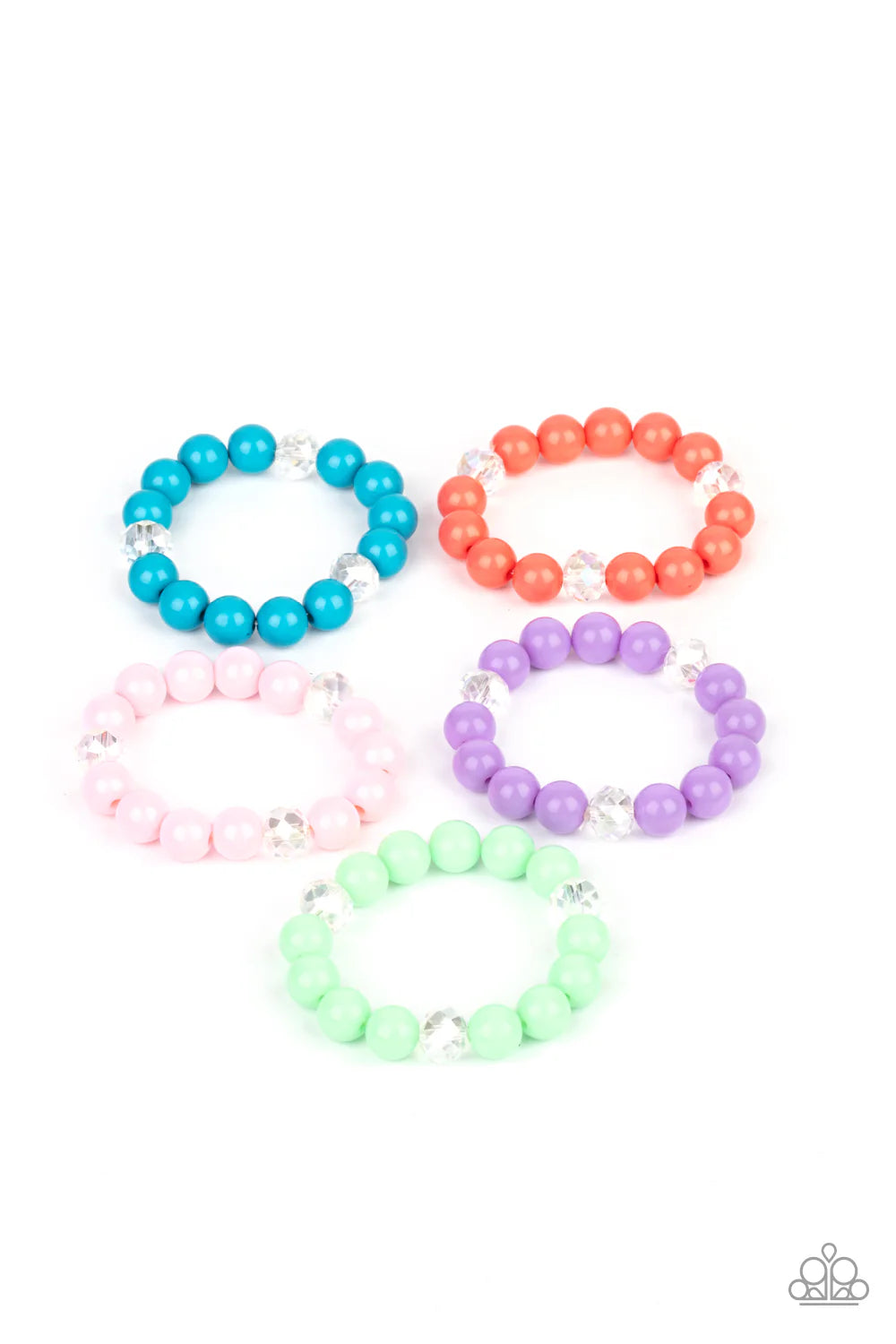Starlet Shimmer Colorful Beads with  Crystal Bead Bracelet