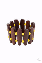 Load image into Gallery viewer, Coronado Cabana - Yellow (Brown Wood) Bracelet
