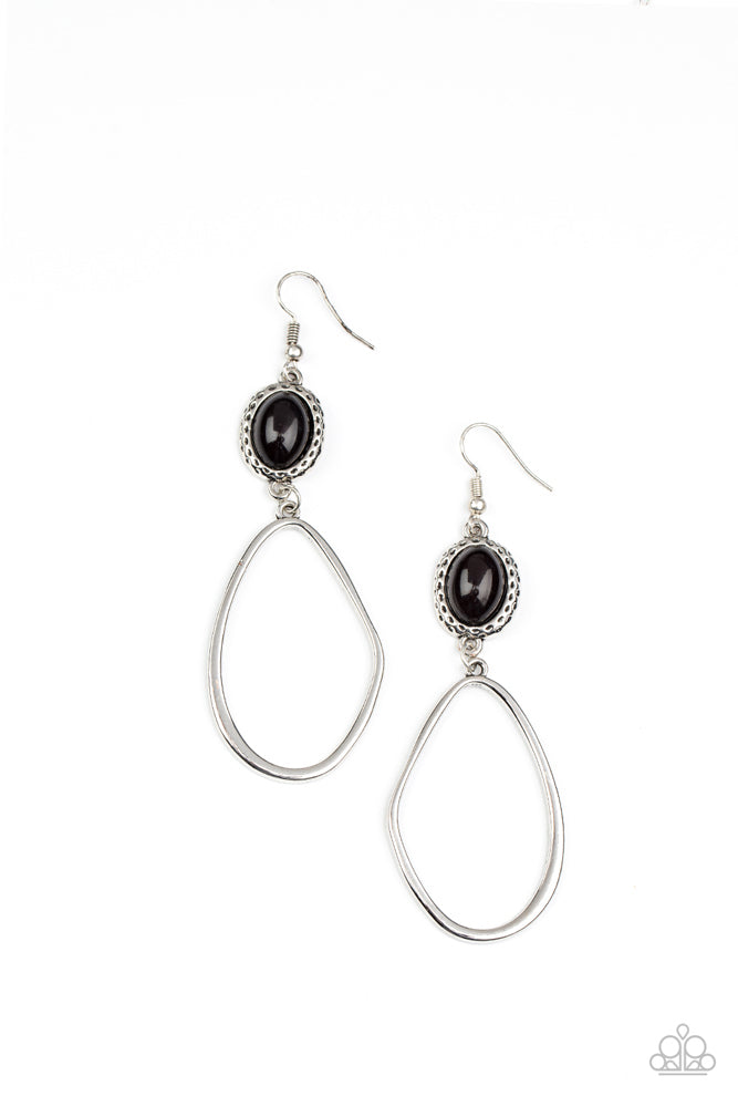 Adventurous Allure - Black Earring