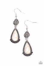 Load image into Gallery viewer, Montana Mountains - White (Marble) Earring
