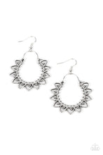Load image into Gallery viewer, Botanical Tambourine - Silver Earring
