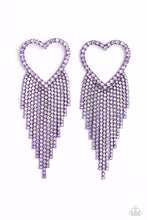 Load image into Gallery viewer, Sumptuous Sweethearts - Purple Post Earring
