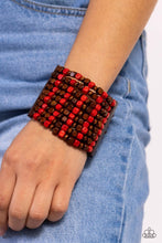 Load image into Gallery viewer, R and R - Red (Wooden) Bracelet
