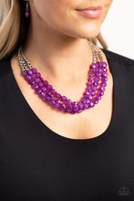 Load image into Gallery viewer, Pacific Picnic - Purple Necklace
