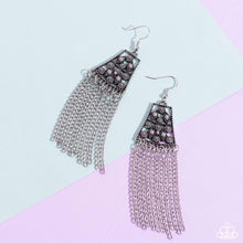 Load image into Gallery viewer, Cleopatras Allure - Silver (Gray Bead) Earring
