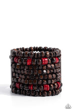 Load image into Gallery viewer, Tropical Time Zone - Red Bracelet
