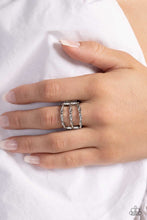Load image into Gallery viewer, Corded Command - Silver Ring
