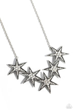 Load image into Gallery viewer, Rockstar Ready - White (Rhinestone Star) Necklace
