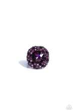 Load image into Gallery viewer, Glistening Grit - Purple (Plum Gem) Ring
