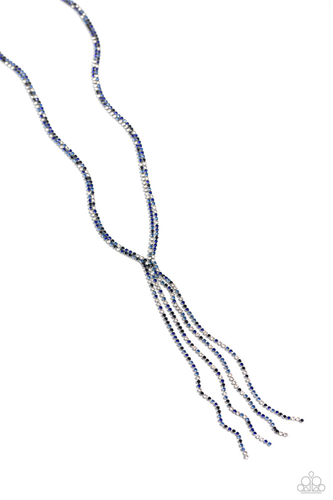 Jazz STRANDS - Blue (Rhinestone) Necklace