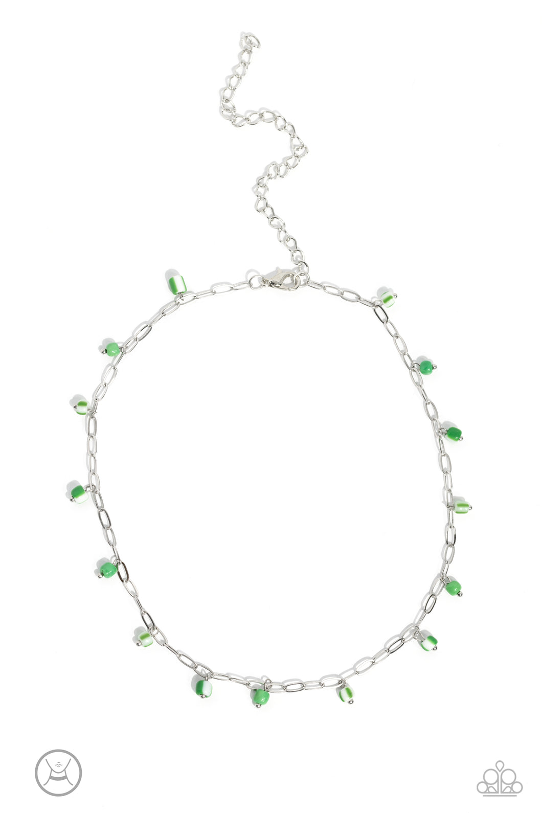 Beach Ball Bliss - Green (Choker) Necklace