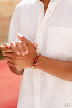 Load image into Gallery viewer, I WOOD Be So Lucky - Orange (Multi Bead) Bracelet
