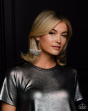 Load image into Gallery viewer, Fierce Fringe - Black (Gunmetal Hoop) Earring
