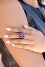 Load image into Gallery viewer, Glistening Grit - Purple (Plum Gem) Ring
