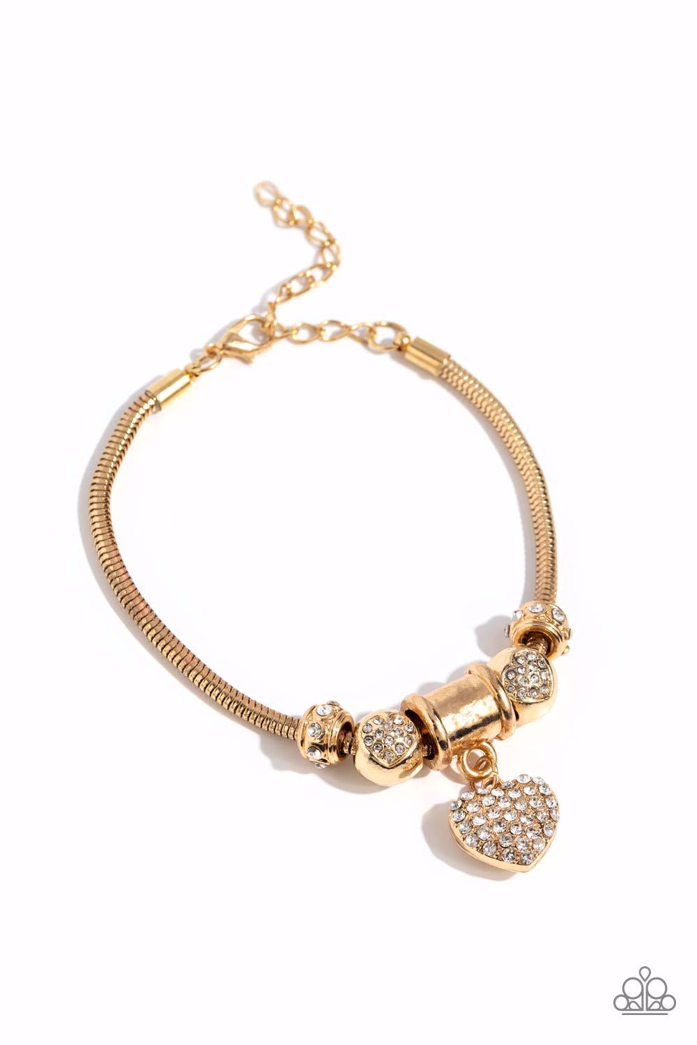 Suitor Sequence - Gold  (Heart) Bracelet