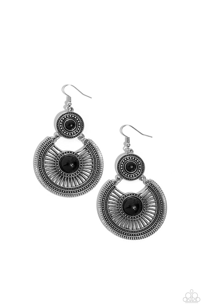 A Wild Bunch - Black Earring