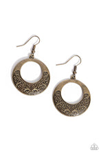 Load image into Gallery viewer, Secret Vineyards - Brass Earring
