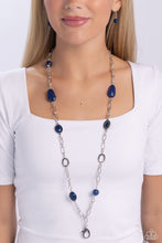 Load image into Gallery viewer, Barcelona Bash - Blue (Lanyard) Necklace
