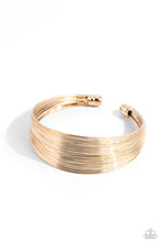 Load image into Gallery viewer, High Wire Act - Gold Cuff Bracelet
