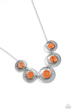 Load image into Gallery viewer, Elliptical Effervescence - Orange Necklace
